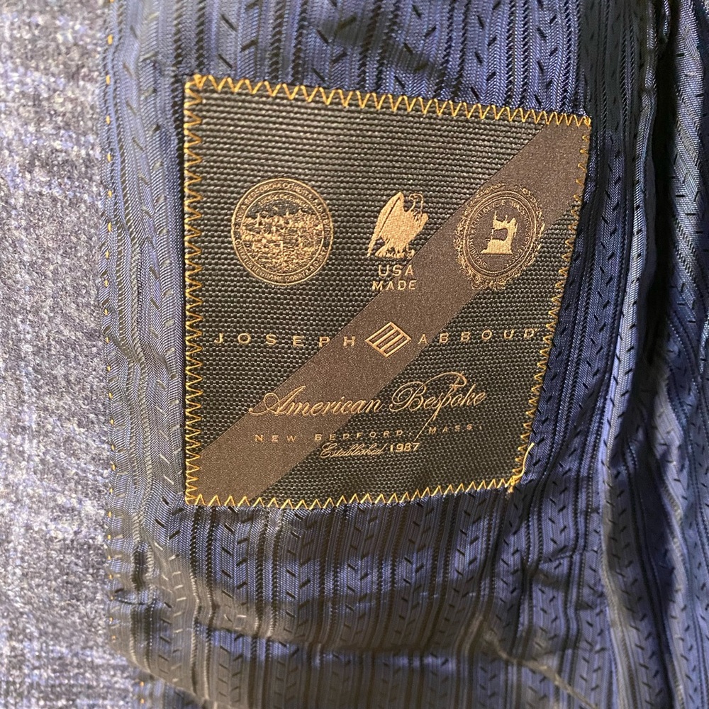 Joseph Abboud Blue Plaid Sport Coat. NWT - Picture 9 of 10